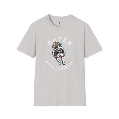 ’Outer Space Cowboy’ Tee- Double R Western’s™ - S / Ice Grey - T-Shirt