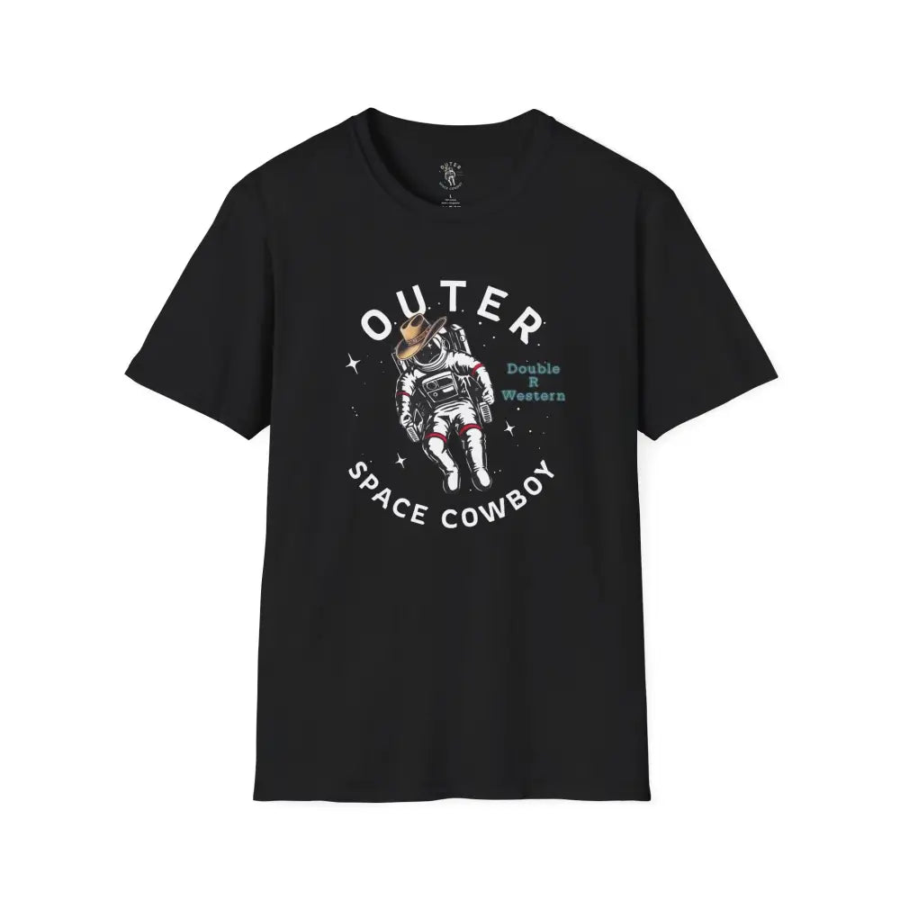 ’Outer Space Cowboy’ Tee- Double R Western’s™ - XS / Black - T-Shirt