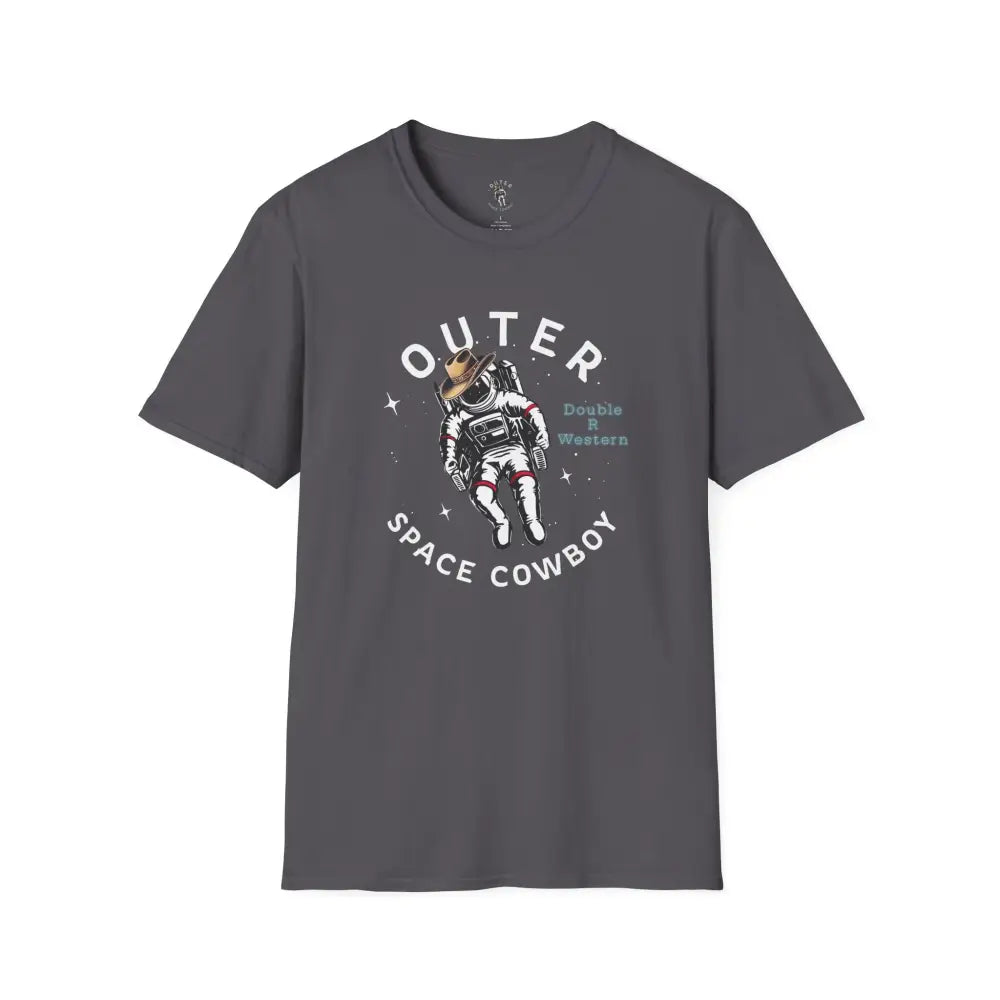 ’Outer Space Cowboy’ Tee- Double R Western’s™ - XS / Charcoal - T-Shirt