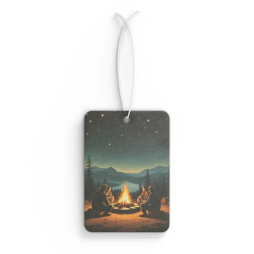 ’Pioneer Campfire’ - Double R western’s ™ - Car Air Freshener - 2.75’’ × 4’’ / Rectangle / Black Ice - Accessories