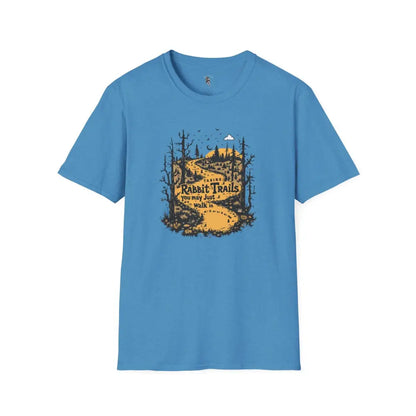 ’Rabbit Trails’ Double R Western’s Soft style T Shirt S / Heather Sapphire T Shirt