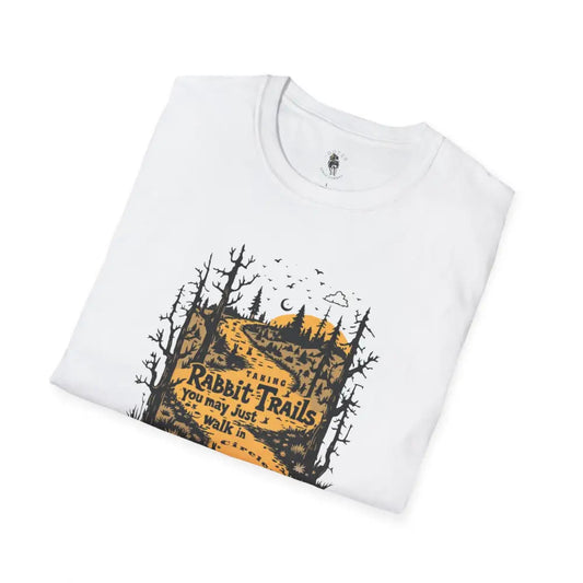 ’Rabbit Trails’ - Double R Western’s™ - Softstyle T-Shirt - XS / White - T-Shirt