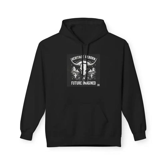 ’Renew & Restore Future reimagined’ - Double R Western’s - Midweight Soft style Fleece Hoodie - S / Black - Hoodie