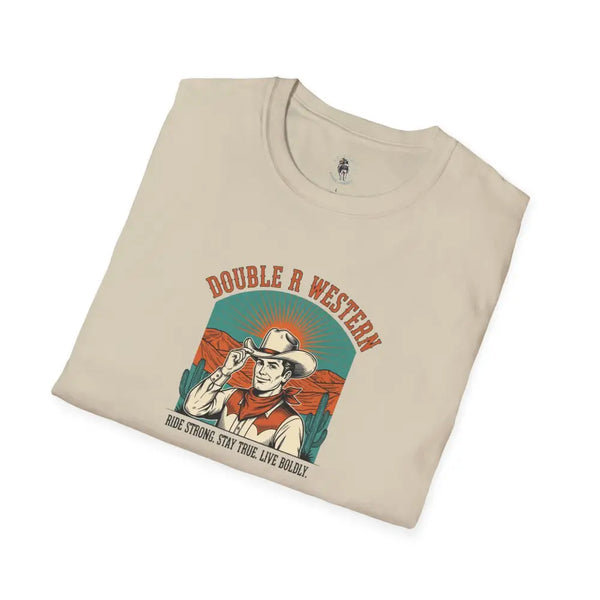 Retro Western Vintage Tee – Unisex Old West Style T Shirt