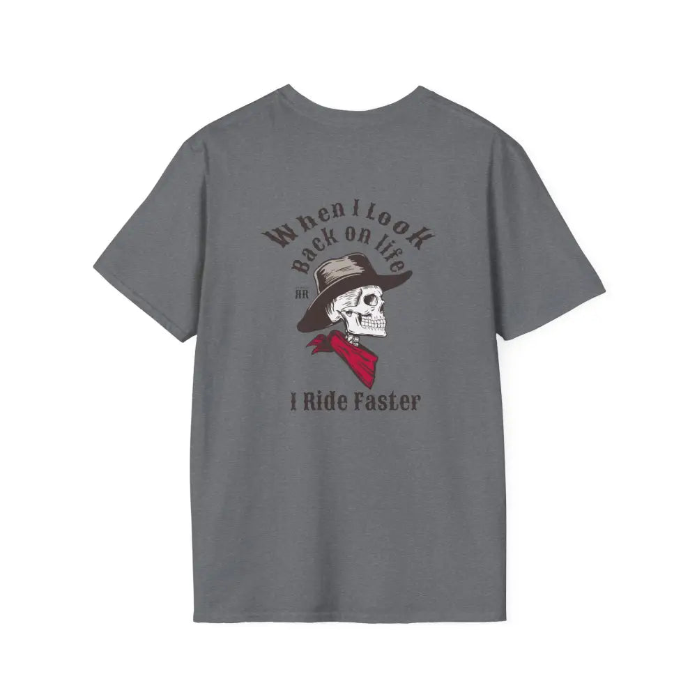 ’Ride Faster’ - Double R Western’s™- Soft Style T-Shirt - S / Graphite Heather - T-Shirt