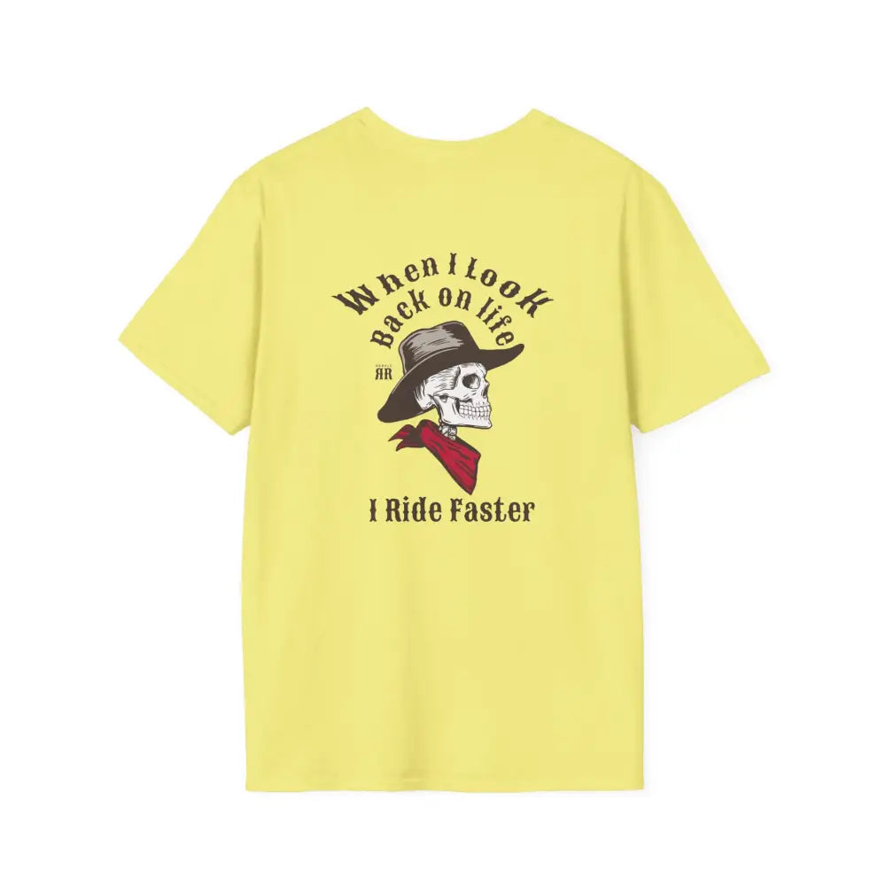 ’Ride Faster’ - Double R Western’s™- Soft Style T-Shirt - S / Cornsilk - T-Shirt