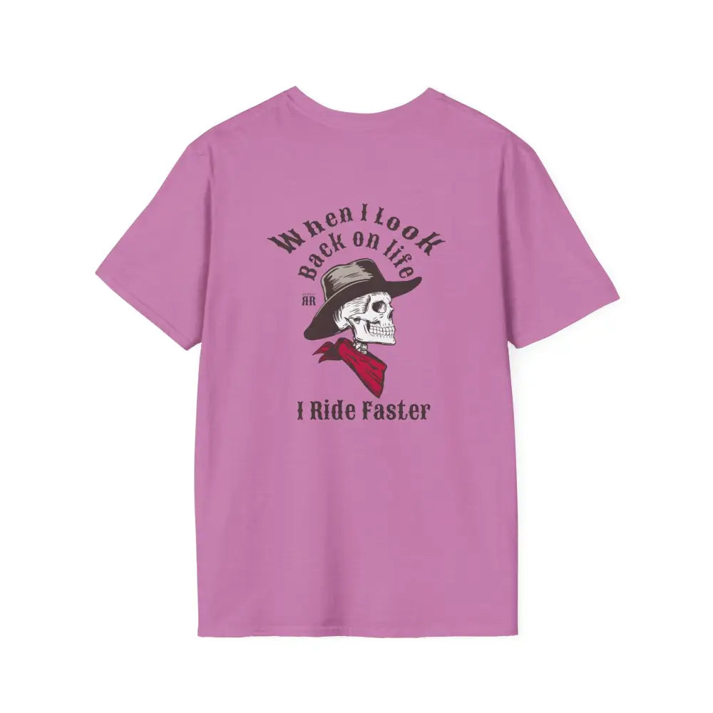 ’Ride Faster’ - Double R Western’s™- Soft Style T-Shirt - S / Heather Radiant Orchid - T-Shirt