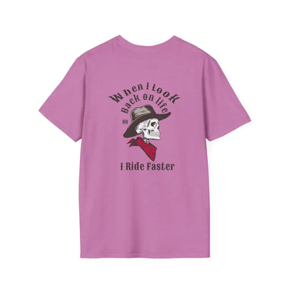 ’Ride Faster’ - Double R Western’s™- Soft Style T-Shirt - S / Heather Radiant Orchid - T-Shirt