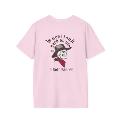 ’Ride Faster’ - Double R Western’s™- Soft Style T-Shirt - S / Light Pink - T-Shirt