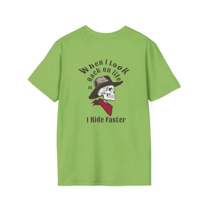 ’Ride Faster’ - Double R Western’s™- Soft Style T-Shirt - S / Lime - T-Shirt