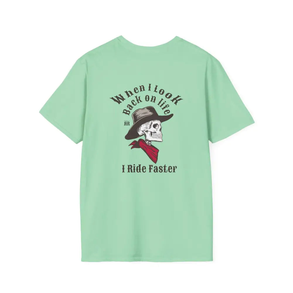 ’Ride Faster’ - Double R Western’s™- Soft Style T-Shirt - S / Mint Green - T-Shirt