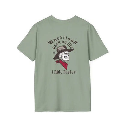 ’Ride Faster’ - Double R Western’s™- Soft Style T-Shirt - S / Sage - T-Shirt