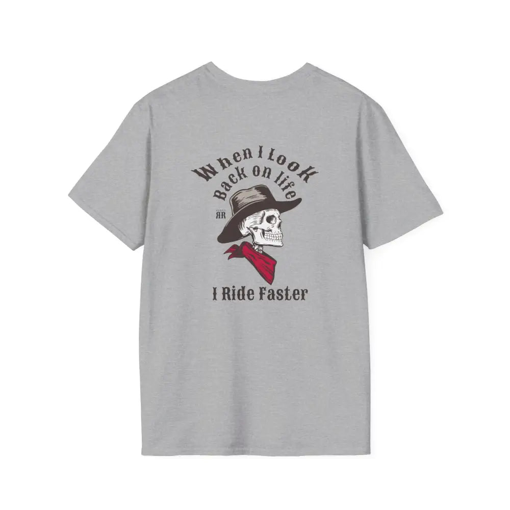 ’Ride Faster’ - Double R Western’s™- Soft Style T-Shirt - XS / Sport Grey - T-Shirt