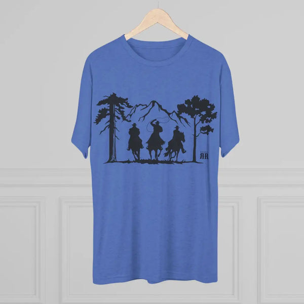 ’Ride with Your Posse’ Double R Western ™ Tri Blend Premium Crew Tee T Shirt