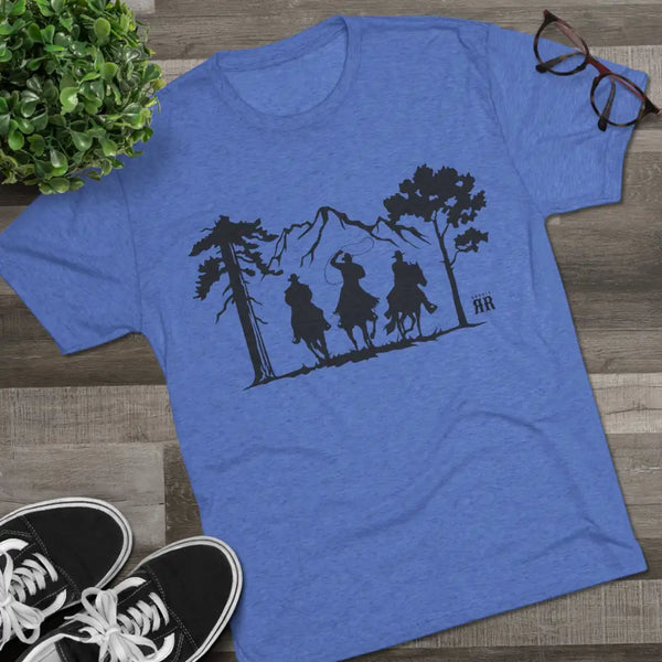 ’Ride with Your Posse’ Double R Western ™ Tri Blend Premium Crew Tee T Shirt