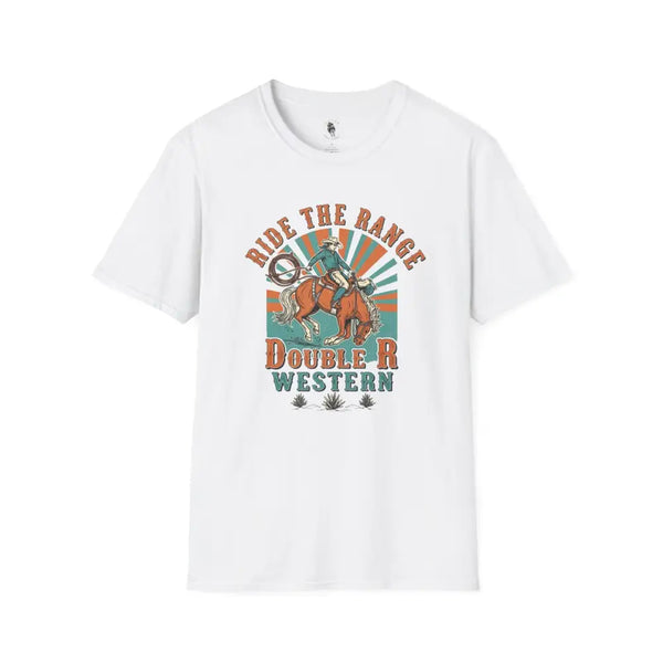 Ride the Range Vintage Western Tee – Double R Western™ White / XS T Shirt