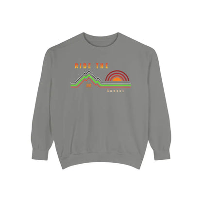 ’Ride the Sunset’ Double R western’s Dyed Sweatshirt Grey / S Sweatshirt