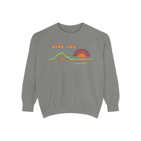 ’Ride the Sunset’ Double R western’s Dyed Sweatshirt Grey / S Sweatshirt