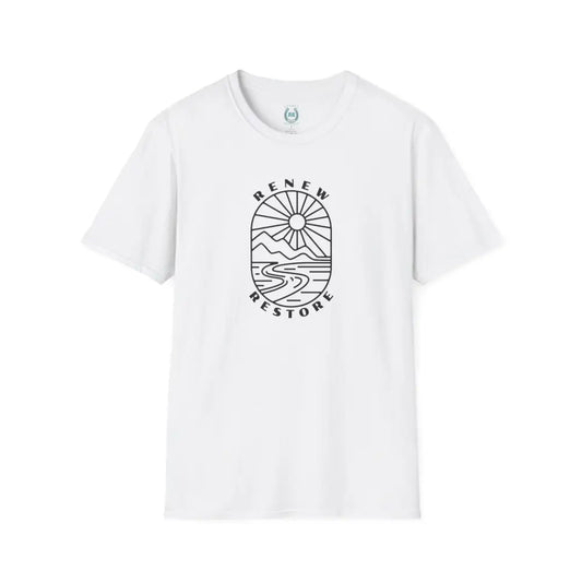 ’RR Adventure Tee.’ Double R western’s™ Tri Blend Crew Tee L / White T Shirt