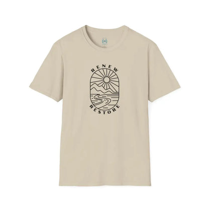 ’RR Adventure Tee.’ Double R western’s™ Tri Blend Crew Tee S / Sand T Shirt