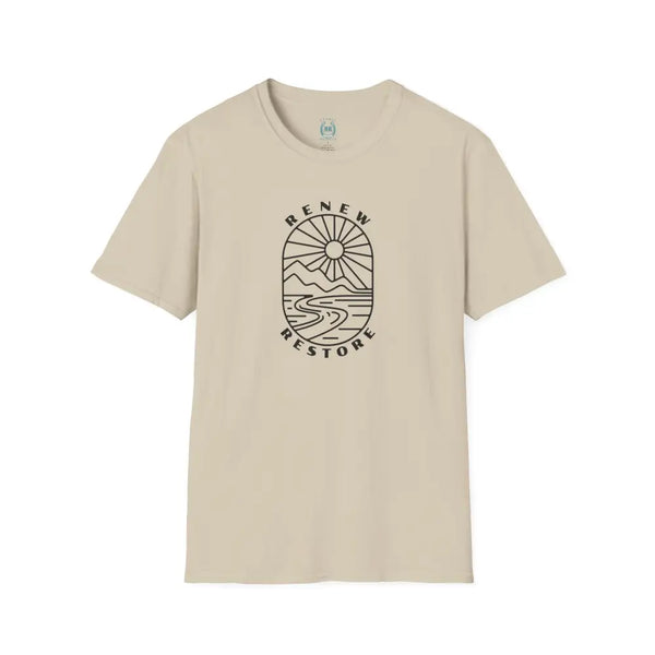 ’RR Adventure Tee.’ Double R western’s™ Tri Blend Crew Tee S / Sand T Shirt