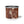 Rustic Cowhide Enamel Camp Mug 12oz / Black Rim Mug