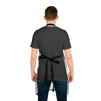 ’Rustic Teton Chef’ Double R Western’s Western BBQ & Kitchen Apron Apron 5 Color Straps (AOP) One size / Black All Over