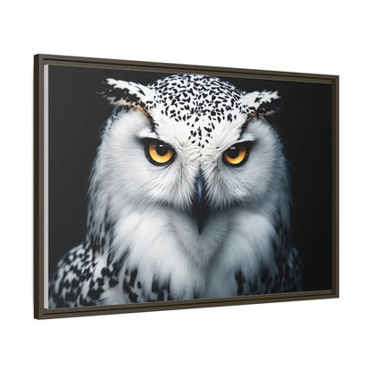 Sacred Snow Owl Framed Canvas - Double R Western™ - Canvas