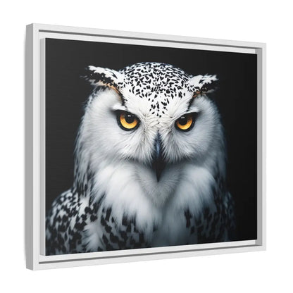 Sacred Snow Owl Framed Canvas - Double R Western™ - Canvas