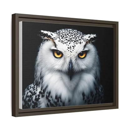 Sacred Snow Owl Framed Canvas - Double R Western™ - Canvas