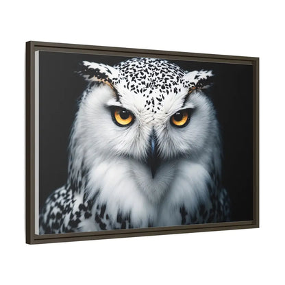 Sacred Snow Owl Framed Canvas - Double R Western™ - Canvas