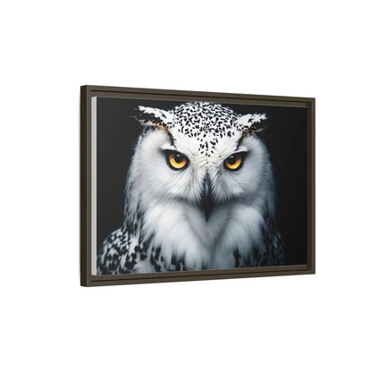 Sacred Snow Owl Framed Canvas - Double R Western™ - Canvas