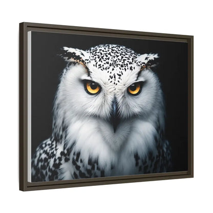 Sacred Snow Owl Framed Canvas - Double R Western™ - Canvas