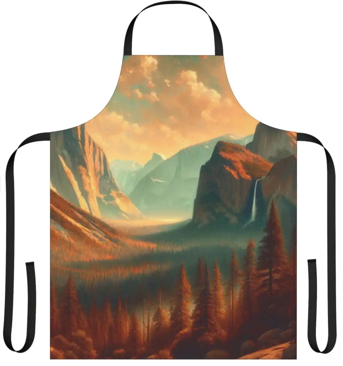 Scenic mountain landscape apron.
