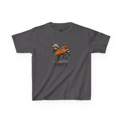Snack Attack Kids T-Shirt- Double R Western Hot Off the Trail - Charcoal / XS - Kids clothes