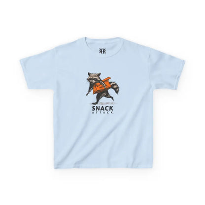Snack Attack Kids T-Shirt- Double R Western Hot Off the Trail - Light Blue / XS - Kids clothes