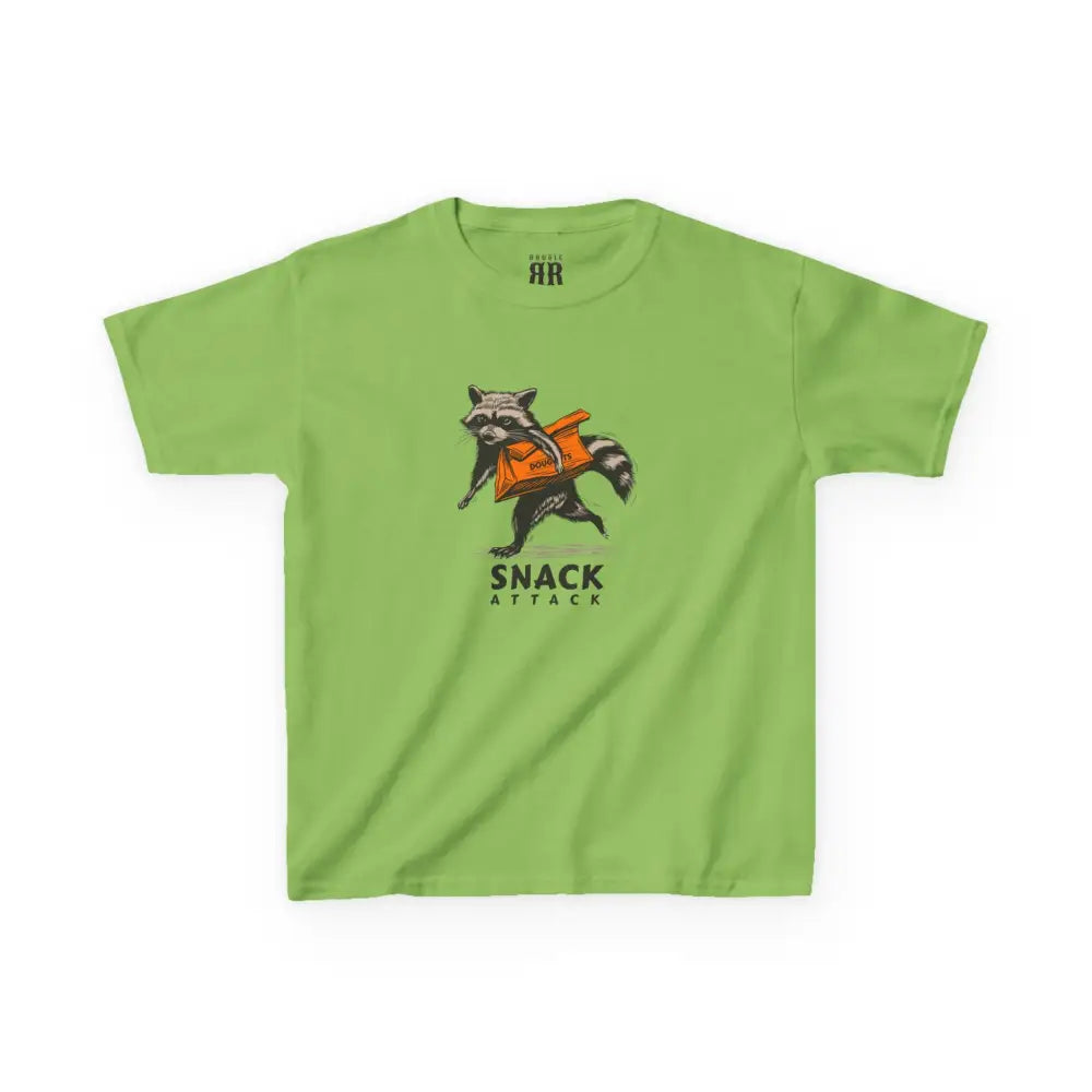 Snack Attack Kids T-Shirt- Double R Western Hot Off the Trail - Lime / XS - Kids clothes