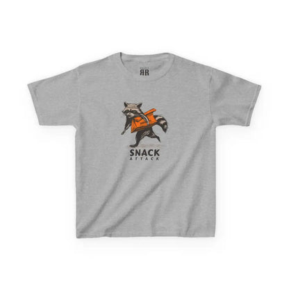 Snack Attack Kids T-Shirt- Double R Western Hot Off the Trail - Sport Grey / XS - Kids clothes