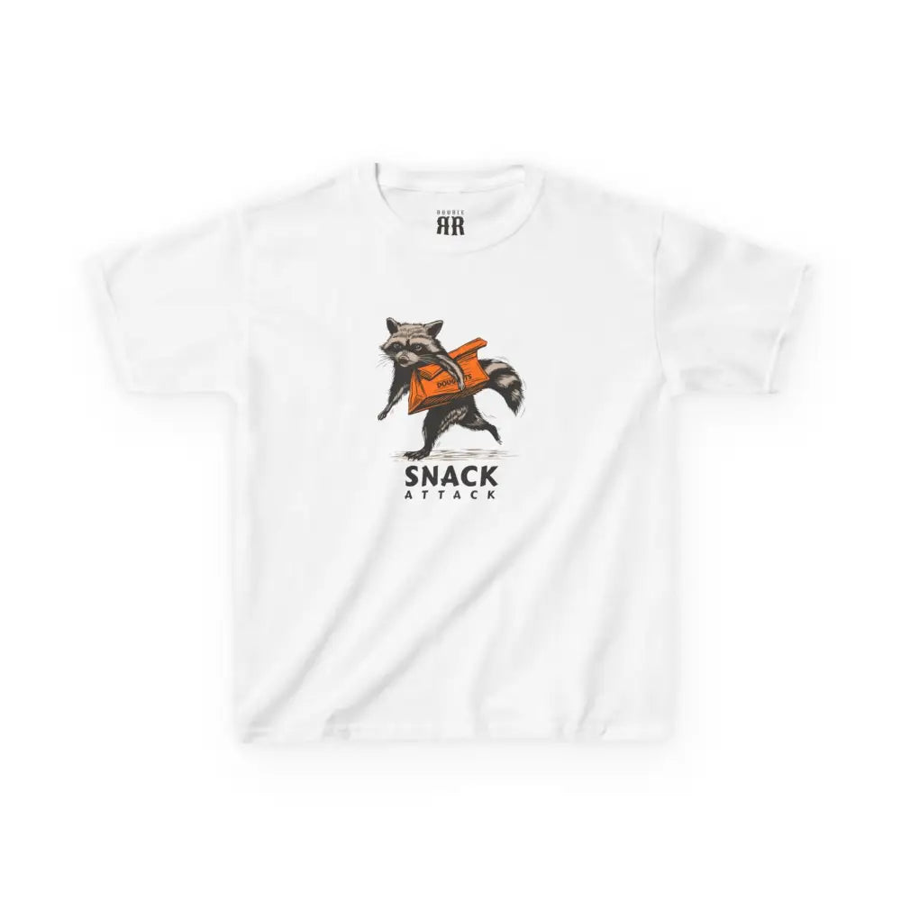 Snack Attack Kids T-Shirt- Double R Western Hot Off the Trail - White / XS - Kids clothes