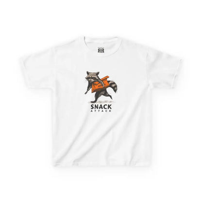 Snack Attack Kids T-Shirt- Double R Western Hot Off the Trail - White / XS - Kids clothes
