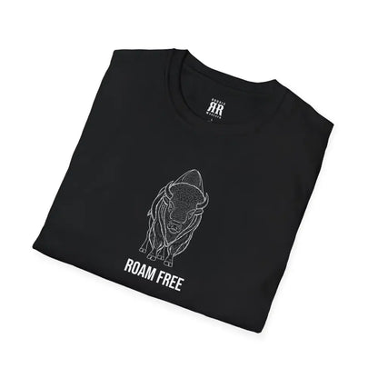 Spirit Line “Roam Free” White Bison Tee – Double R Western™ Hot Off The Trail T Shirt