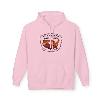 ’Sunset Trails’ Double R western Women’s Hooded Sweatshirt Light Pink / S Hoodie