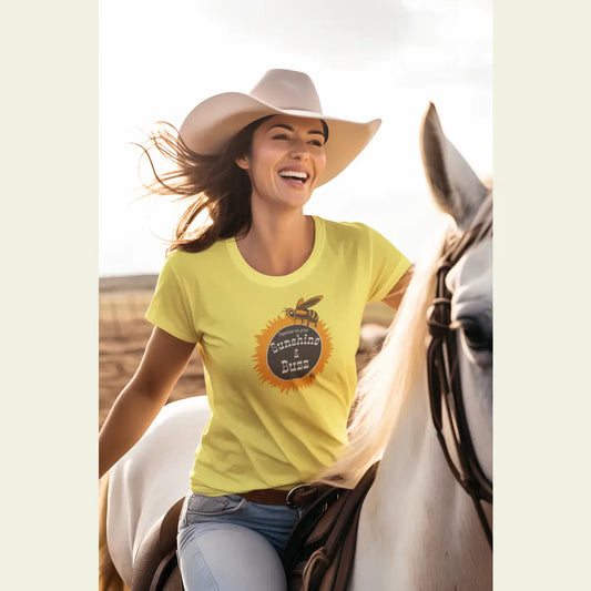 ’Sunshine and Buzz Together We Grow’ Double R Western’s ™ - Women’s Jersey T-Shirt - T-Shirt