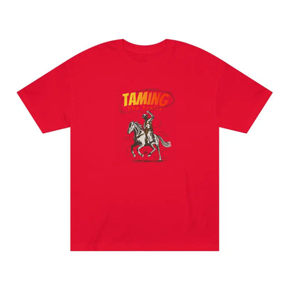 ’Taming the Trails’ - Double R Western’s™ - Classic Tee - Red / S - T-Shirt
