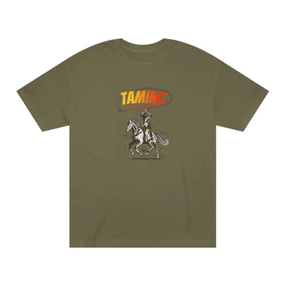 ’Taming the Trails’ Double R Western’s™ Classic Tee Military Green / S T Shirt
