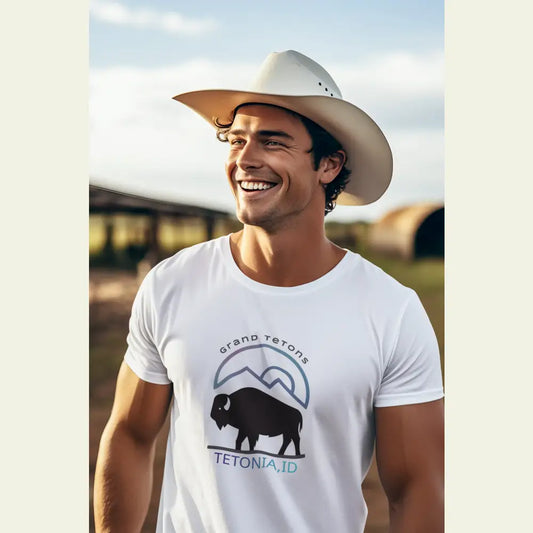 ’Teton Free’ - Double R Western’s™ - Men’s Softstyle T-Shirt - T-Shirt