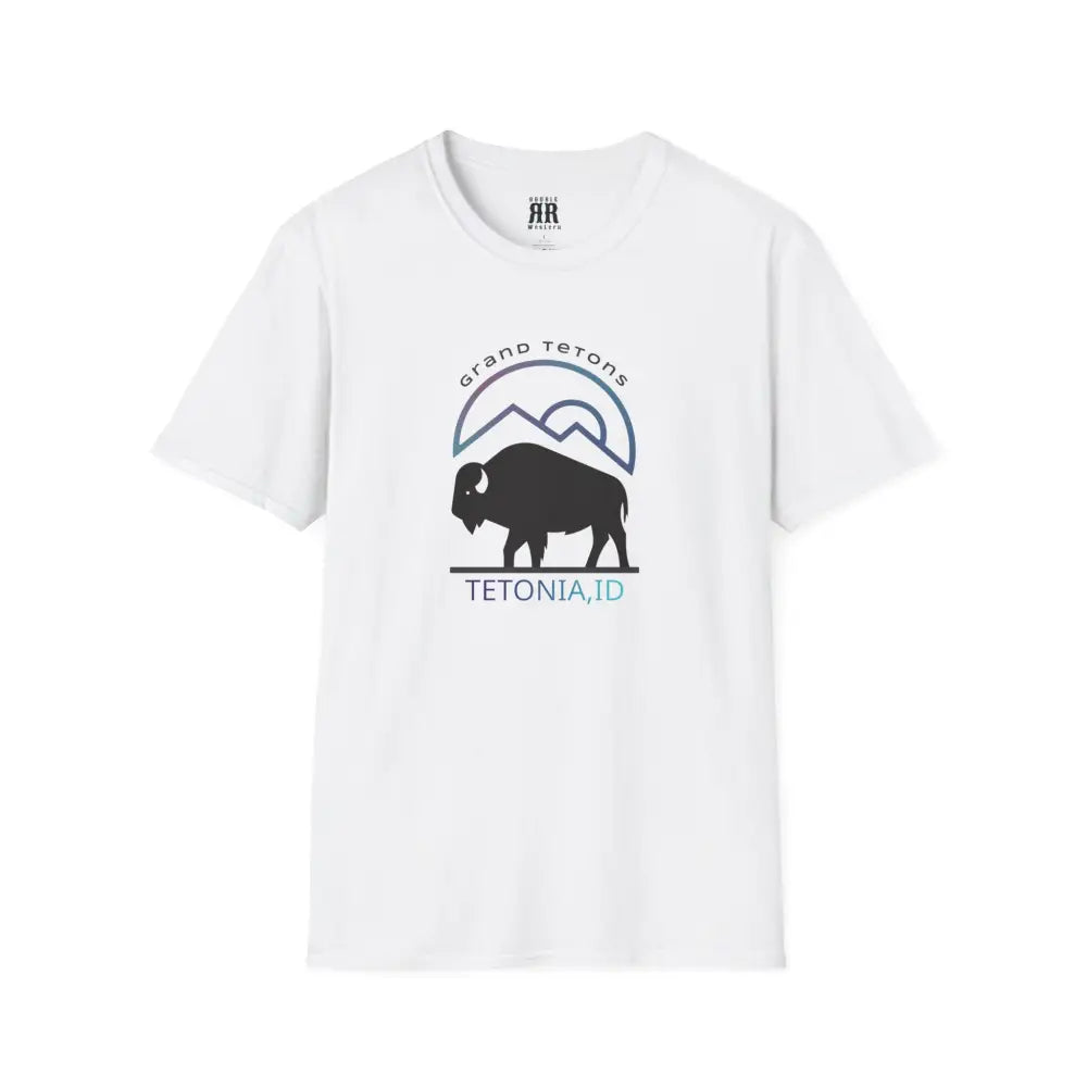 ’Teton Free’ - Double R Western’s™ - Men’s Softstyle T-Shirt - XS / White - T-Shirt