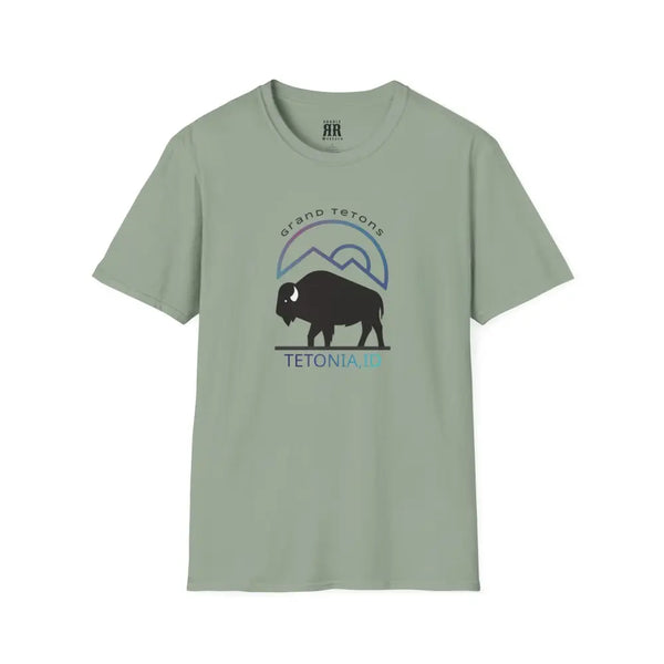 ’Teton Free’ Double R Western’s™ Softstyle T Shirt S / Sage T Shirt