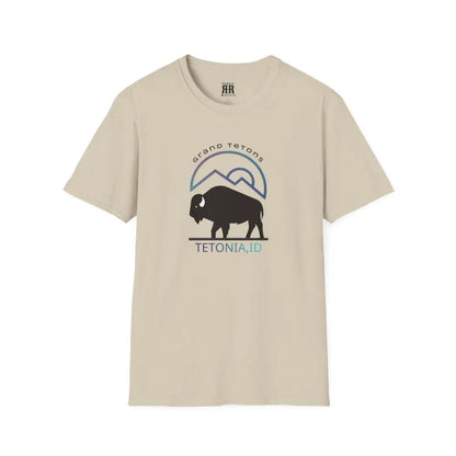 ’Teton Free’ Double R Western’s™ Softstyle T Shirt S / Sand T Shirt
