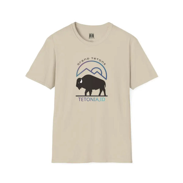 ’Teton Free’ Double R Western’s™ Softstyle T Shirt S / Sand T Shirt